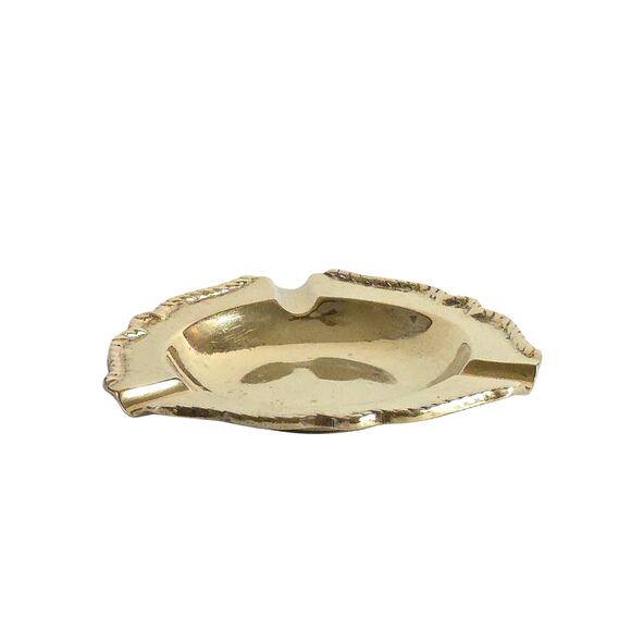 Vintage Brass Foundry Ashtray Trinket Dish - Picture 7 of 11